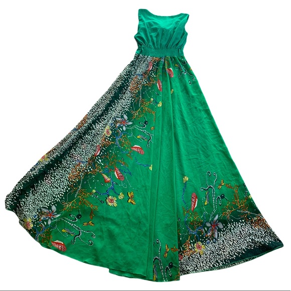 Lily’s Fashion Elegant Flowing Coral Reef Dress M - Picture 2 of 9